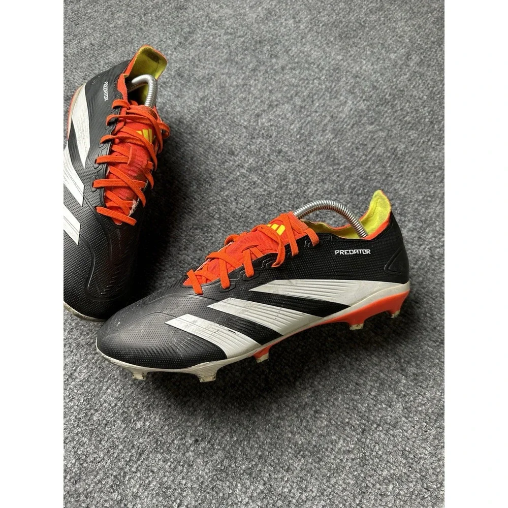 Mens Soccer Adidas Predator Accuracy .3 FG Black White Red Cleats, Size US 10